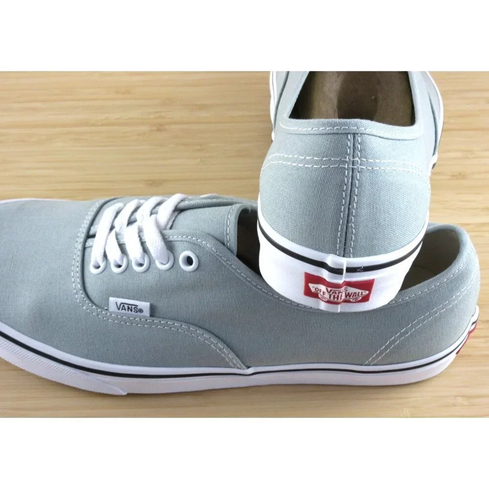 Vans Men's Authentic Color Theory Pure Grey Canvas Lace up shoes Sizes NIB